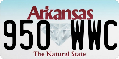 AR license plate 950WWC