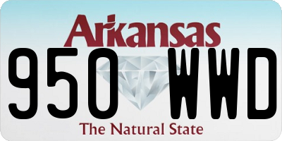 AR license plate 950WWD