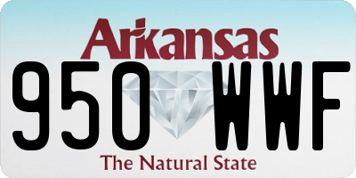 AR license plate 950WWF