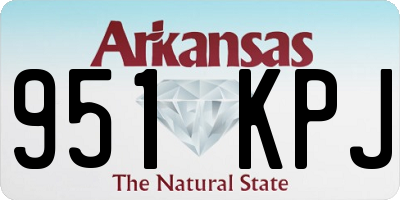 AR license plate 951KPJ