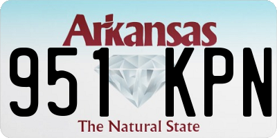 AR license plate 951KPN