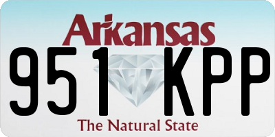 AR license plate 951KPP