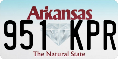 AR license plate 951KPR