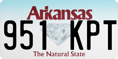 AR license plate 951KPT