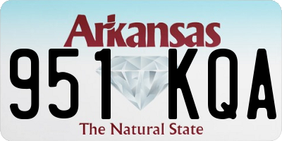AR license plate 951KQA
