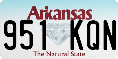 AR license plate 951KQN