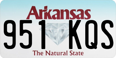 AR license plate 951KQS