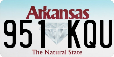 AR license plate 951KQU