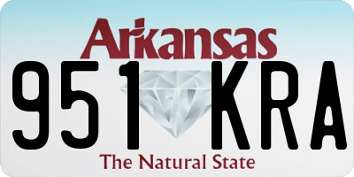 AR license plate 951KRA