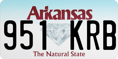 AR license plate 951KRB