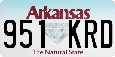 AR license plate 951KRD