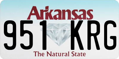 AR license plate 951KRG