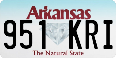 AR license plate 951KRI