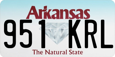 AR license plate 951KRL