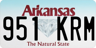 AR license plate 951KRM