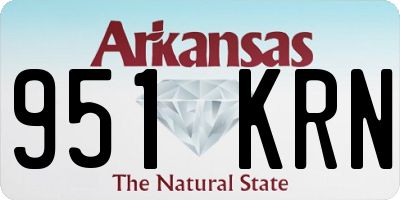 AR license plate 951KRN
