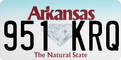 AR license plate 951KRQ
