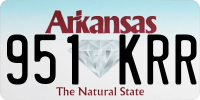 AR license plate 951KRR