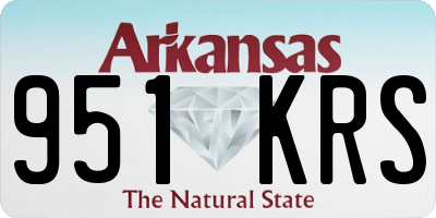 AR license plate 951KRS