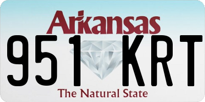 AR license plate 951KRT