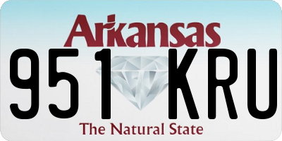 AR license plate 951KRU