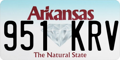 AR license plate 951KRV