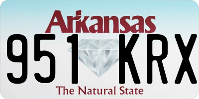 AR license plate 951KRX