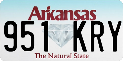 AR license plate 951KRY