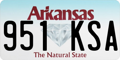 AR license plate 951KSA