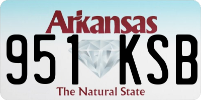 AR license plate 951KSB