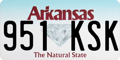 AR license plate 951KSK