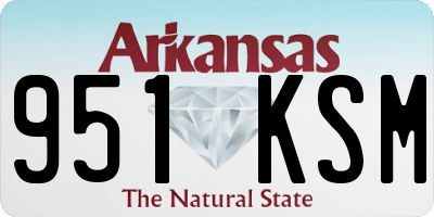 AR license plate 951KSM