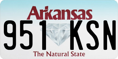 AR license plate 951KSN