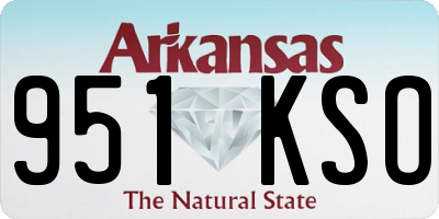 AR license plate 951KSO