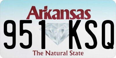 AR license plate 951KSQ
