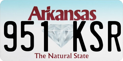 AR license plate 951KSR