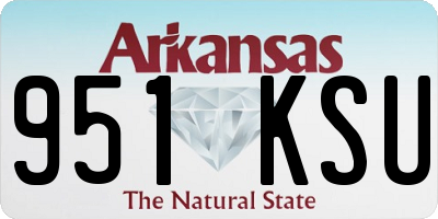 AR license plate 951KSU