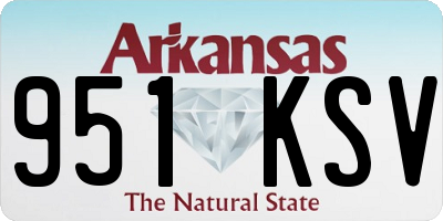 AR license plate 951KSV