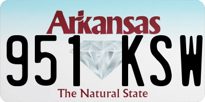 AR license plate 951KSW