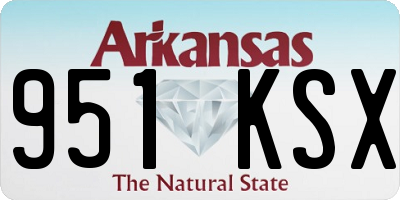 AR license plate 951KSX