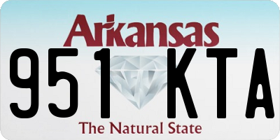 AR license plate 951KTA