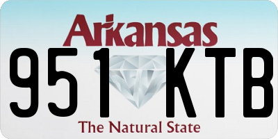 AR license plate 951KTB