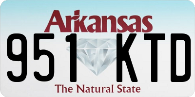 AR license plate 951KTD