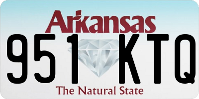 AR license plate 951KTQ