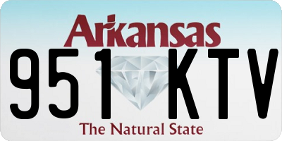 AR license plate 951KTV