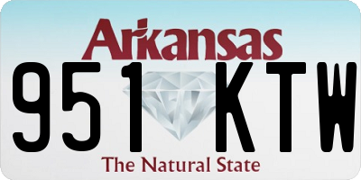 AR license plate 951KTW