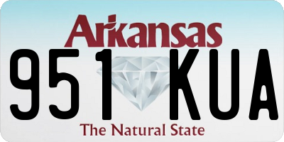 AR license plate 951KUA