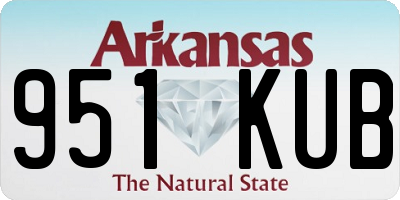 AR license plate 951KUB