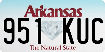 AR license plate 951KUC