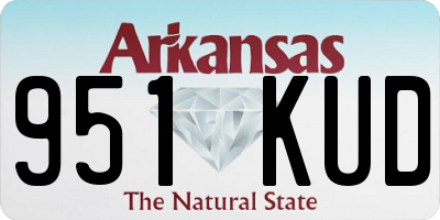 AR license plate 951KUD